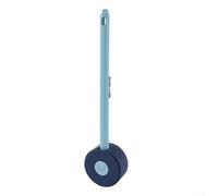 TPR Silicone Toilet Brush and Holder for Motorhomes Featuring 360 Degree Rotating Brush Head and Ventilation Slot, Designed for Efficient Cleaning of Toilets and Baths (blue)