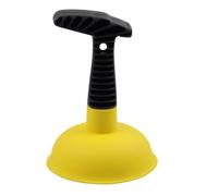 Tpr Sink Plunger Drain Clearing Yellow for Bathroom and Public Places | Handheld Design, Fits Sink Openings, Easy to Clean Surface, Removes Blockages from Kitchen Drains
