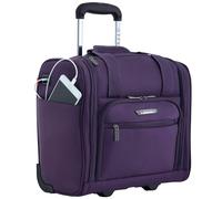 TPRC 15-inch Smart Under Seat Carry-on Luggage with USB Charging Port, Purple, Underseater 15-Inch, 15-inch Smart Under Seat Carry-on Luggage with USB Charging Port