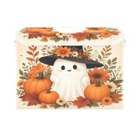 TPRDHK Autumn Witch Wraith Lidded Storage Bins Foldable Dust-Proof