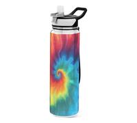 TPRDHK Wild Flower 32oz Clear Sports Water Bottles Wide Mouth Leakproof Tritan Reusable Plastic Water Bottle with Straw for Fitness Outdoor