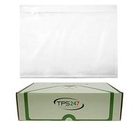 TPS247 Delivery Note Pockets - Document Bags DIN C6 for A6 Transparent Self-Adhesive (25)