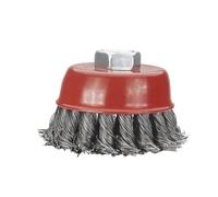 TPSC7 Twisted Steel Wire Wheel M14 Brush Strong Paint Dislodge Rotary Twist Knot Deburring 75mm/95mm/100mm for Metal Angle Grinder .AT7