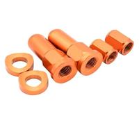 TPSCUN Motocross CNC Valve Cap Dirt Bike Rim Lock Nuts Bolts Spacer Compatible With YZ250F YZ450F WR250R WR450R WR250F WR450F Part