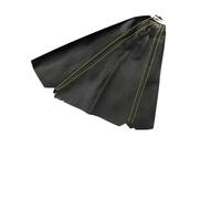 TPSOBRU Car Shift Knobs Multiple Styles 16mm Universal PU Leather Car Gear Shift Collars Auto Manual Stick Shifter Knob Boot Cover Gaiter Accessories(Yellow line)