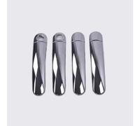 TPSOBRU Car Side Door Handle for Seat for Ibiza MK3 6L 2003-2009 Chrome Carbon Fiber Car Door Handle Covers Accessories Stickers(E)