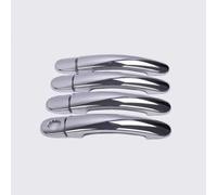 TPSOBRU Car Side Door Handle for Seat for Ibiza MK3 6L 2003-2009 Chrome Carbon Fiber Car Door Handle Covers Accessories Stickers(D)