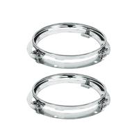TPSOBRU Front Light Assembly 2Psc For Land For Rover For Defender 90 7 Inch LED Headlight H4 Hi-Lo With Halo Angel Eyes Headlamp Assembly(Bracket Silver)