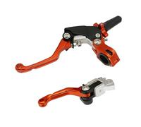 TPSOBRU Motorcycle Brake Levers for KAYO for BOSUER M2 M4 M5 M6 T4 T6 K6 CNC Modified 360 Degree Folding Anti-Drop Labor-Saving Clutch Brake Handle(D Orange)