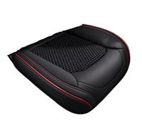 TPSOBRU Universal Seat Covers Breathable Car Front Seat Cover Ice Silk Cooling Cushion Full-Wrapped Anti-Scratch Protector Universal(Black Red-Front-1pc)