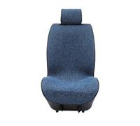 TPSOBRU Universal Seat Covers Flax Car Seat Cover Breathable Sweatproof Linen Cushion With Backrest Pad 4-Season Universal For 98% Vehicles(1PC Front Blue)