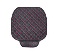 TPSOBRU Universal Seat Covers PU Leather Car Seat Cover Universal Cushion Auto Chair Protective Protector Pad With Storage Pocket(Red Front 1pc)