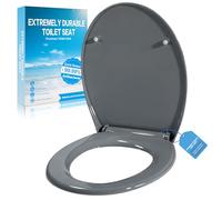TPSOJJY Premium Thermoplastic Family Toilet Seat Hard-Wearing Seat Toilet Quick Release Function and Soft Close-Easy Assembly Toilet Lid Made of Upgradeplast Toilet Seat,Antibacterial,up to 150 kg