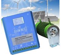 TPTAWF 12000W Wind Solar Hybrid System - MPPT Charge Controller with Dump Load, 12V/24V/48V Auto Regulator,220v