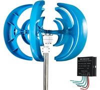 TPTAWF 24v,3000W No Noise 5 Blade Small Wind Turbine,12V 24V 48V Magnetic Levitation Wind Turbine with MPPT Controller for Home