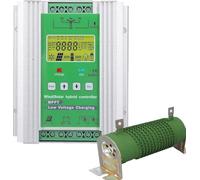 TPTAWF 8000W MPPT Wind Solar Hybrid Charge Controller Off Grid System for Wind Turbine & Solar Panel with Dump Load,12v