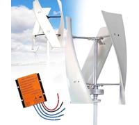TPTAWF 9000W Garden Vertical Wind Turbines Generator Kit, Small Three-Phase AC Vertical Wind Turbine with MPPT Controller,12v