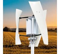 TPTAWF 9000W Vertical Wind Turbine Generator Kit - Eco-Friendly 3-Blade Maglev Helix Design, 3-Phase Power System for Courtyard Lighting,48v