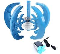 TPTAWF 9000W Wind Turbine Generator Kit - Vertical Axis 5-Blade Wind Solar Hybrid System with Controller - High-Efficiency Home Windmill,48V