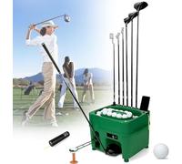 TPTAWF Automatic Golfs Ball Dispenser, Electric Induction Golfs Ball Tee Up Machine with 6 Holders Dual Mode Height Adjustable