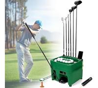 TPTAWF Automatic Golfs Ball Pitching Machine,Electric Induction Automatic Ball Dispenser with 6 Holes Club Holder