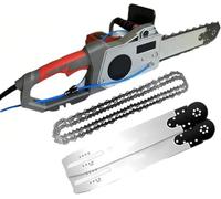 TPTAWF Chainsaw Concretesaw,Wet Water Supply Dust Removal Handheld Wall Stone Cutting Saw with Water Pump, 2 Chains/2 Guide Bar,48cm