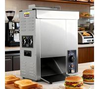 TPTAWF Commercial Burger Machine,Vertical Chain Type Automatic Unlimited Electric Bun Toaster-Temp Control (50-300°C) /Double-Row Import