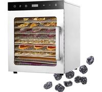 TPTAWF Home Freeze Dryer Machine, 10/12 Stainless Steel Trays, Food Dehydrator with 24H Timer, Max Temp 194°F, 12-Layer Food Processor,10 layers