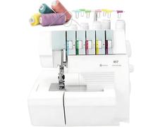 TPTAWF Professional Heavy-Duty Coverstitch Serger, Semi-Industrial Overlock Machines, Sewing Machines, with 2-3-4-5 Stitch Capability, Trim Trap