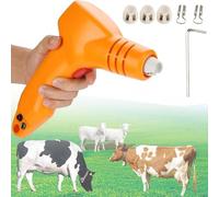 TPTAWF Upgraded Electric Dehorner for Calf Sheep Goat Fast Heating Horn Remover Battery Powered Cordless Dehorning Tool