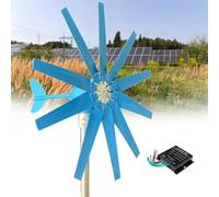 TPTAWF Wind Turbine Generator Kit, 9000W 12/24/48V Power, with 8/10 Blade, with MPPT Controller, Windmill Suit for Hybrid Solar System,220v