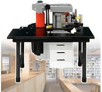 TPTAWF Woodworking Edge Bander Machine, 2-6M/Min Double Glue Edge Bander Bander Curve Straight Edge Banding Machine
