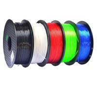 TPU 3D Printer Filament 1.75mm 1KG, Flexible Durable Filament for Printers and 3D Pens(Black 1KG)