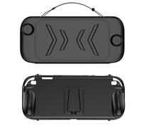 TPU+ABS Protective Case for Switch 2 Case,Ergonomic Handle Grip Cover Anti-Drop Handheld Game Console Case,Anti-Slip Host Shell for 2025 NS2 (Black)