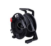 TPU Armored Optical Cable, OM3-300 Multi Mode, 2/4/6/8 Cores, Flexible Fiber Optic Shirt, with Drum PCD310 Protective Cover, 200m (8-Core 8LC-8LC)