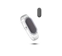 Tpu Band Strap for PLAUD NotePin VoiceRecorder,daunke Full Protection Cover,Scratch-Resistant,Shockproof,Waterproof,Comfortable（Transparent）