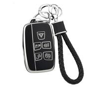 TPU Car Key Case Cover For Land Rover For Range Rover Sport For Evoque For Freelander For Velar For Discovery 4 Fob(Black sliver)