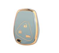 TPU Car Key Case Fob For Renault For Megane For Laguna For Modus For Espace For Duster For Logan For DACIA For Sandero For Fluence For Clio For Kangoo Key Holder(3buttons -green)