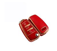 TPU Car Key Cover Case Shell For Audi A3 8P A4 B7 B8 B5 B9 B6 A1 A5 Q7 Q5 A6 4F C6 C5 C7 C4 TT Q3 S3 A7 A8 C4 8N 8V 8L RS3(Red)