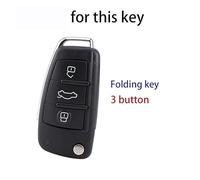 TPU Car Key Cover Case Shell For Audi A3 8P A4 B7 B8 B5 B9 B6 A1 A5 Q7 Q5 A6 4F C6 C5 C7 C4 TT Q3 S3 A7 A8 C4 8N 8V 8L RS3(Green)