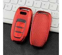 TPU Carbon Fiber Car Key Cover Fob Case Protector Bag for Audi A1 A3 A4 A5 A6 A7 A8 Q3 Q5 Q7 2009-2015 Auto Parts