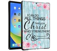 TPU Case for 6" Kindle 10th Generation, 2019 Release & Kindle Signature Edition E-Reader - Slim Fit Shockproof Protective Cover with Bible Verses Philippians 4-13 Design