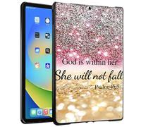 TPU Case for 6" Kindle 10th Generation, 2019 Release & Kindle Signature Edition E-Reader - Slim Fit Shockproof Protective Cover with Christian Bible Psalm 46-5 Design