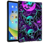 TPU Case for 6" Kindle 10th Generation, 2019 Release & Kindle Signature Edition E-Reader - Slim Fit Shockproof Protective Cover with Bats Skulls Bones Design