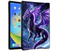 TPU Case for 6" Kindle 10th Generation, 2019 Release & Kindle Signature Edition E-Reader - Slim Fit Shockproof Protective Cover with Dragon with Purple Wings Design