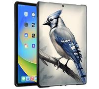 TPU Case for 6" Kindle Paperwhite (10th Generation, 2018 Release) & Kindle Signature Edition E-Reader - Slim Fit Shockproof Protective Cover with Blue Jay Bird Design