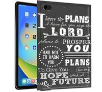 TPU Case for iPad 6th/5th Generation 2018&2017 for iPad 9.7" 2018/2017 - Slim Fit Shockproof Protective Cover with Jeremiah 29-11 Bible Verse Design for iPad 9.7" 2018/2017