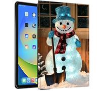 TPU Case for iPad Air3/10.5 2019/7th 10.2 2019/2020 for iPad 9th 2021 - Slim Fit Shockproof Protective Cover with Snowman Design for iPad 10.5"