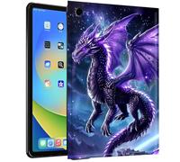 TPU Case for iPad mini 1st/2nd/3rd Generation 7.9 Inch - Slim Fit Shockproof Protective Cover with Dragon with Purple Wings Design for iPad mini 1/2/3