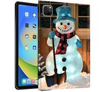 TPU Case for iPad Pro 11 Inch 2022/2021/2020 - Slim Fit Shockproof Protective Cover with Snowman Design for iPad Pro 11" 2022/2021/2020